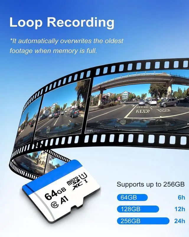 Alt view image 6 of 6 - 4K Dash Cam Suitable for Ford Mustang Mach-E 2021-2026 (Not for Mustang), OEM Factory Look, 2160P UHD Video, Built-in WiFi & APP, Loop Recording, G-Sensor, Plug & Play, 64GB Card