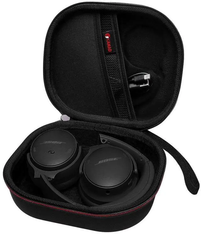 Main image of Hard Case for Bose QuietComfort, QC Ultra, QC 45, QC 35, QC45 SE, QC SE Wireless Noise Cancelling Headphones, Soundcore H30i On-Ear Headphones - Black