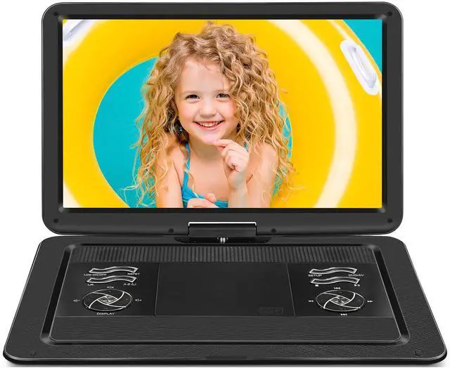 Main image of 19.6" Portable DVD Player with 17.1" Large HD Screen, 5 Hours Battery DVD Player Portable with Car Charger, Kids Portable DVD Player Support All Region Discs, USB and SD Card, Sync TV