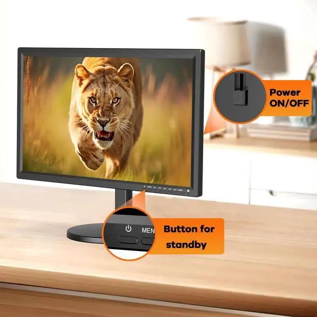 Alt view image 7 of 7 - 22 inch TV, Portable TV with Upgraded Antenna, HDMI/USB/AV Input | 2 in 1 Stand, Small Television for Kitchen, Home, Cars, RV, Office