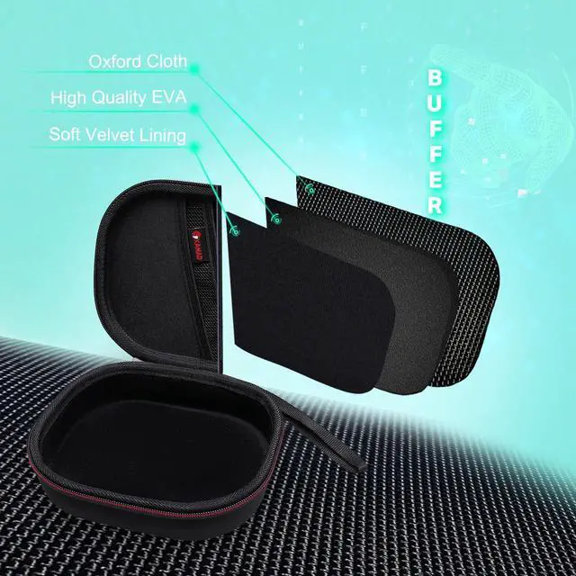 Alt view image 4 of 7 - Hard Case for Bose QuietComfort, QC Ultra, QC 45, QC 35, QC45 SE, QC SE Wireless Noise Cancelling Headphones, Soundcore H30i On-Ear Headphones - Black