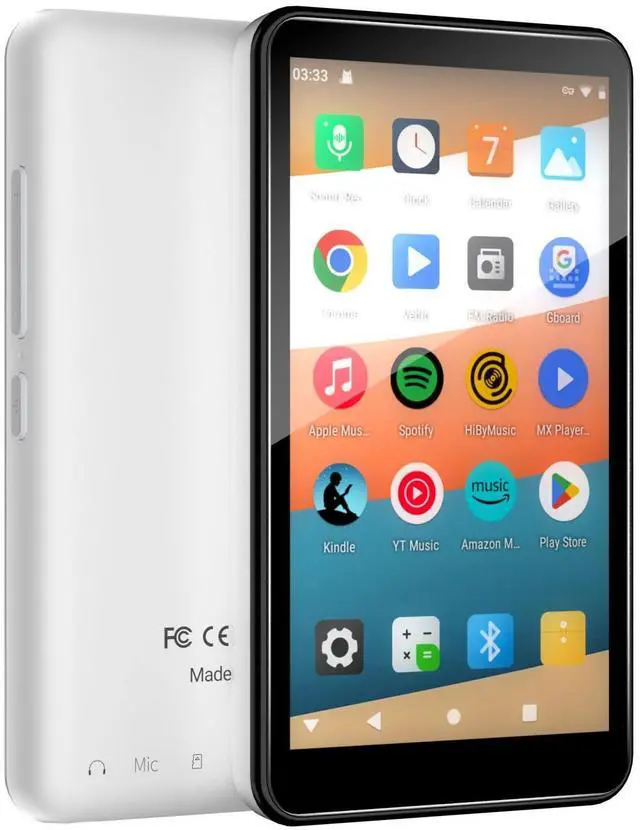 Main image of MP3 Player for Kids with Bluetooth, 4" Touch, Android 9.0, 144GB, Dark | Separate 128GB TF media storage, parental control, built-in FM radio, supports Audible & Libby & Spotify audiobooks