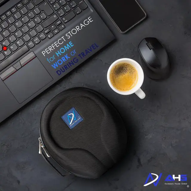 Alt view image 4 of 6 - Carrying case Compatible with Sennheiser HD 650 HD 660S HD 660S2 HD600 Massdrop X HD 6XX HD58X Jubilee HD580 and HD565 Headphones. Ultimate Protection/Easy Transport