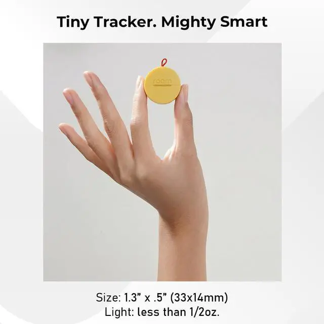Alt view image 7 of 7 - Bluetooth Item Locator: iOS & Android Compatible | Waterproof Tracker for Keys, Luggage, Kid & Pet Gear, Built-in Elastic Strap, No Extra App or Fees, Fast Setup, 1-Pack