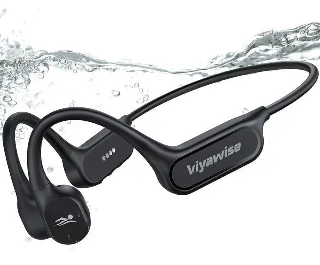 Main image of B11 Bone Conduction Headphones, IP68 Waterproof Earbuds for Swimming, 32GB & Bluetooth 6.0 Wireless Underwater Open Ear Headphones with Mic for Sport