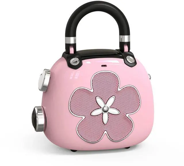 Main image of Candy 2-in-1 Mini Bluetooth Speaker, Loud Audio, Cute Backpack Charm | 8H playtime, retro purse design, clear bass, easy carry, girls' favorite accessory, women's holiday gift, pink