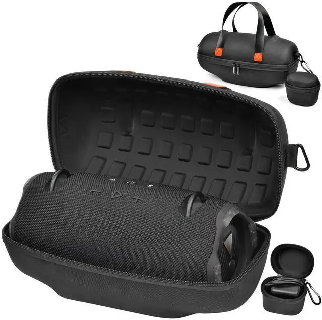 Main image of Case Compatible with JBL Xtreme 4/3 Portable Waterproof Wireless Bluetooth Speaker. Travel Carrying Storage Organizer with Holder for Adapter (Box Only) -Black