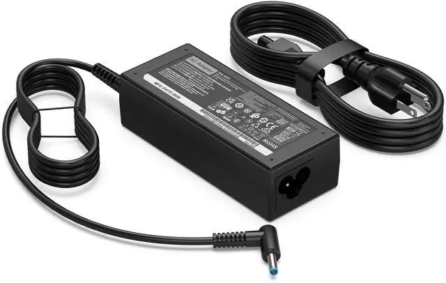 Main image of 65W Replacement for HP Laptop Charger Envy, ProBook Series Smart Pavilion x360 14 15 17, Stream 11 13 14, Notebook, Elitebook, Blue Tip AC Adapterwith Power Cord