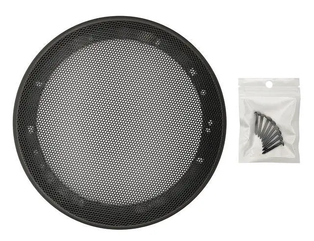 Alt view image 2 of 7 - 6.5" Speaker Grill Covers, Black Color, 2Pcs | ABS Plastic Frame with Metal Mesh, Two-piece Design, Car / Home Audio Speaker Subwoofer Guard Protector