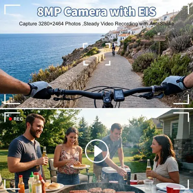 Alt view image 3 of 7 - AI Smart Glasses with 8MP Camera,Real Time Translation for Men Women | Photo Capture,Object Recognition,4k Video,Recording,Open-Ear Audio,Bluetooth Calls, AI Assistant,Photochromic Lens,Life Vlog