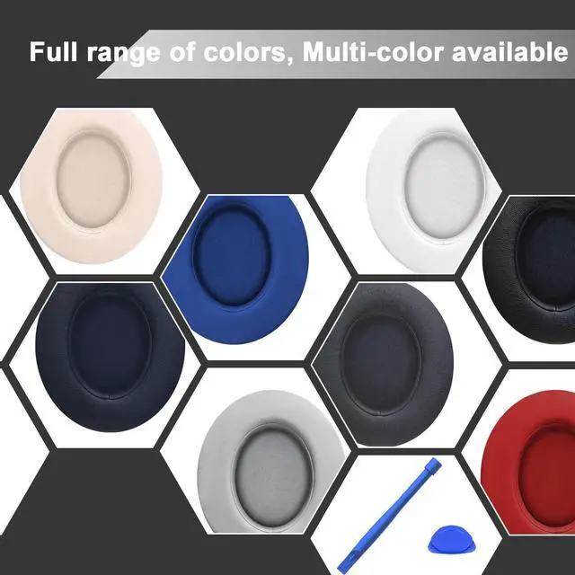 Alt view image 7 of 7 - Replacement Ear Pads for Beats Studio 2 & Studio 3 Wired & Wireless Headphones, Ear Cushions, Ear Cups Cover Repair Parts (Shadow Gray)