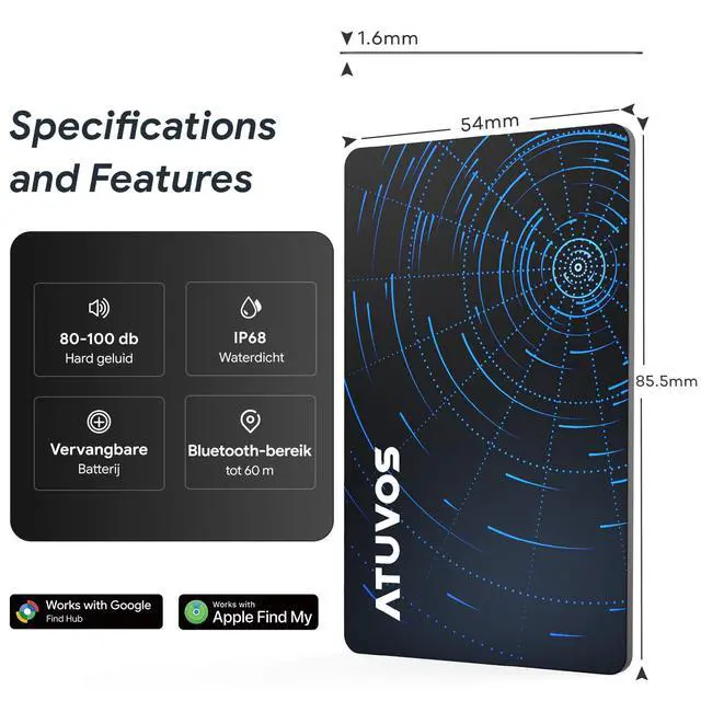 Alt view image 6 of 7 - Air-Tag Wallet Tracker Card Ultra Slim 1.6mm for Android & iOS, Dual System Rechargeable Item Locator Works with Google Find Hub or Apple Find My APP for Luggage, Suitcase, Passport, 2 Pack