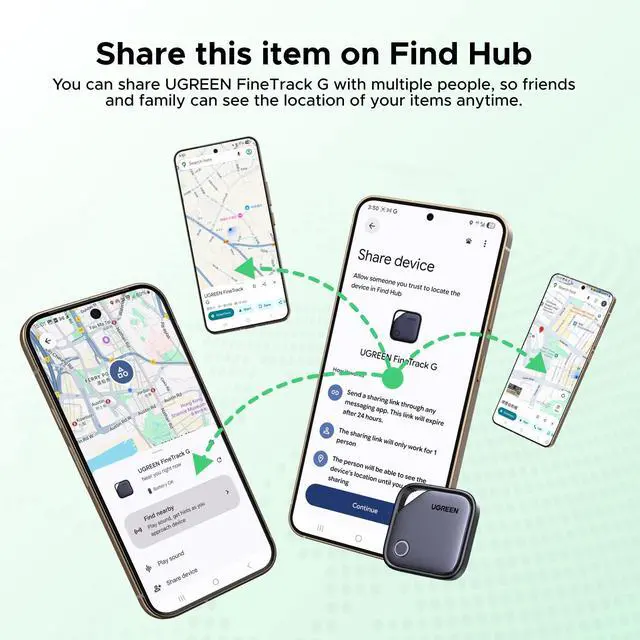 Alt view image 5 of 7 - FineTrack G (Android Only) Air Tracker Tags, USB-C Charging