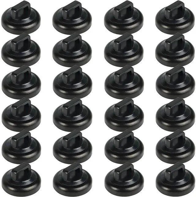 Main image of Magnet Zip Tie Mount Magnetic Zip Ties Mount Clips Base Holder Strong Multipurpose Wire Cable Holder Mount Wire Clips Management for Home Office Marine Electrical Wiring (Black, 24 Piece)