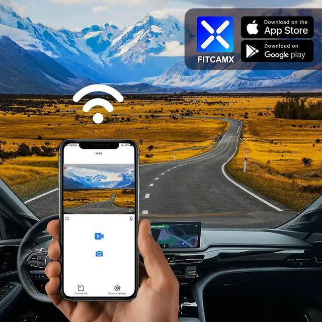 Alt view image 5 of 7 - 4K Dash Cam Suitable for Acura MDX 2025-2026 & Type S (HD2-D4600), OEM Factory Look, 2160P UHD Video, Built-in WiFi & APP, Loop Recording, Collision Detection, Easy to Install, 64GB Card