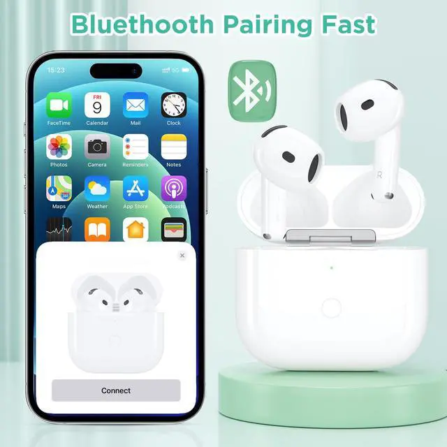 Alt view image 7 of 7 - Replacement for Wireless Charging Case Only for AirPods 4 USB C Prot Wireless AirPod 4th Charging Cases with AirPod 4rd Generation Charger Cases with AirPod 4 Gen Charger Case Type-c (for Airpods 4)
