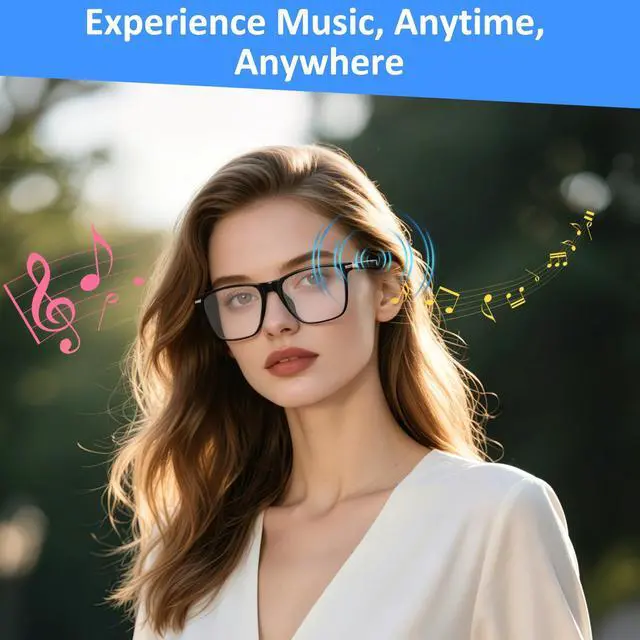 Alt view image 4 of 7 - AI Smart Glasses with Open Ear Speaker, 5.4 Bluetooth,Voice Assistant Compatible,Real-Time Translation,Auto Color-Changing Lenses for Business&Outdoor Activities