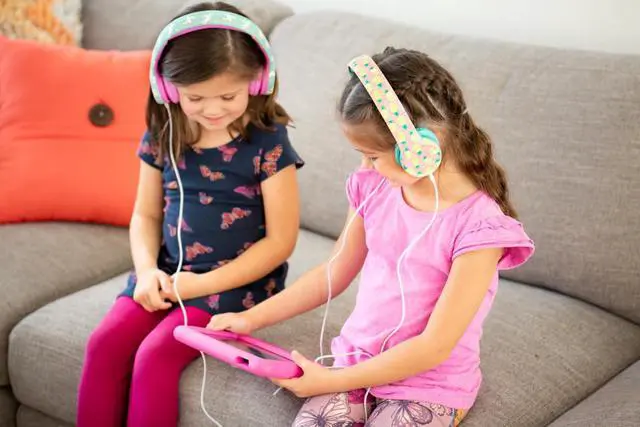 Alt view image 6 of 7 - Play+ Kids Headphones with Volume Limiting for Toddlers (Boys/Girls) - Monster Trucks