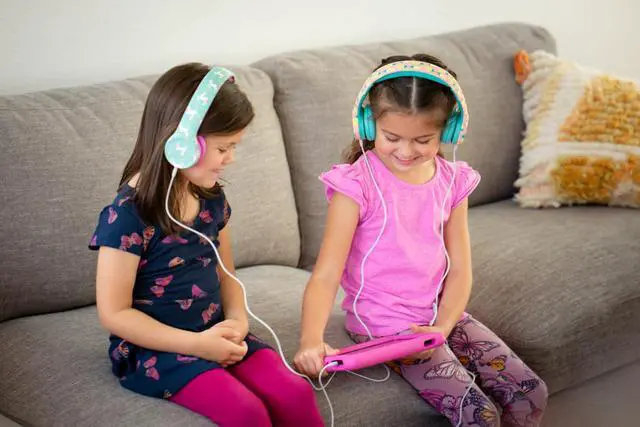 Alt view image 7 of 7 - Play+ Kids Headphones with Volume Limiting for Toddlers (Boys/Girls) - Monster Trucks