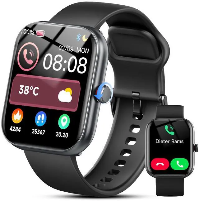Main image of Smart Watch for Women Men, Alexa Built-in, Smartwatch for iPhone & Android Bluetooth Call, 1.91" HD Fitness Tracker with Heart Rate/SpO2/Sleep Monitor, IP68 Waterproof, Fitness Watch 100+ Sports Modes