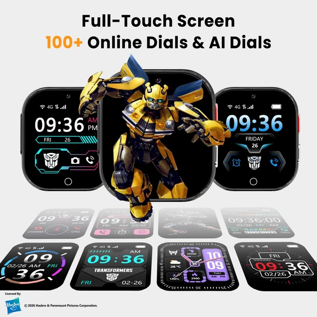 Alt view image 6 of 7 - 4G Kid Phone Watch with SIM Card, Kids Smart Watch for Boys Girls | with GPS Tracker Call SOS Video Call IP68 Waterproof Camera , Smartwatch for Ages 4-12 Children Birthday Gift, Black