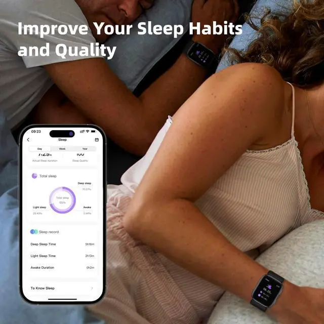 Alt view image 4 of 7 - Blood Pressure Smart Watch, 1.95'' Blood Pressure Smartwatch with Air Pump Cuff, Blood Pressure Sleep Monitor Sports Tracking for Android iOS Supports Data Sharing, Reminder Monitoring