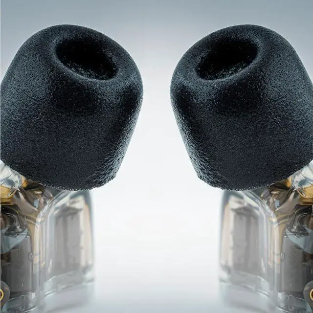 Alt view image 2 of 6 - 600 Core Series Memory Foam Replacement IEM Ear Tips, Black (S/M/L) | 3 Pairs, for Truthear, Sennheiser, Moondrop & More, Superior Noise Isolation, Ultimate Comfort, Secure Fit