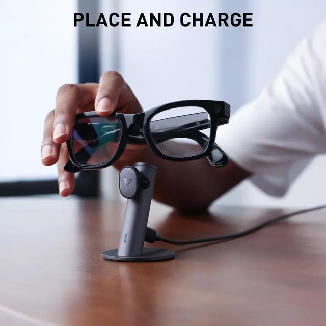 Alt view image 7 of 7 - Charging Stand Compatible with Ray-Ban Meta Wayfarer/Headliner/Skyler | Magnetic Aluminum Portable Dock, Compatible with (Gen 1&2), Carina C2, Not for Oakley, Display and Blayzer