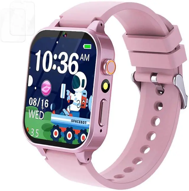 Main image of Kids Smart Watch Girls Gift for Girl Aged 6-12, HD TouchScreen Kids Watch with 39 Games Video Camera Music Pedometer Audiostory Learn Card Educational Toys Birthday Gifts for Girls Ages 5 6 7 8 9