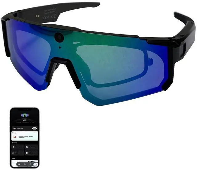 Main image of AI Camera Glasses with Bluetooth, Smart Translation & Outdoor Eyewear | 8MP AI Camera, 139-Language Translation, Smart Assistant, WiFi Transfer, Stabilized Capture for Travel & Daily Adventures