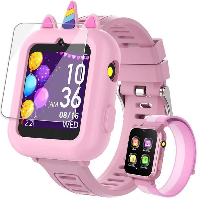 Main image of Smart Watch for Kids with 39 Games,Camera,Video,Music Player,Recorder,Alarm,Pedometer,Flashlight,Stopwatch,HD Touch Screen,Birthday Gift Toy for Girls Ages 3-12(Pink)