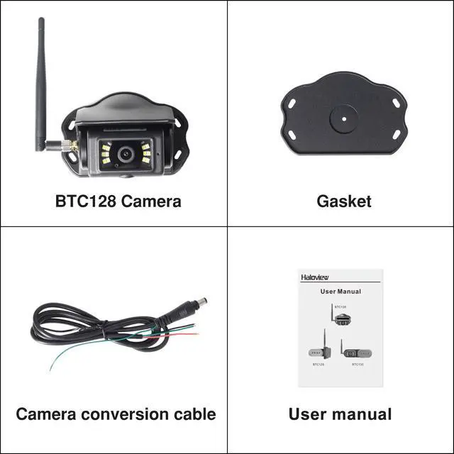 Alt view image 6 of 7 - BTC128 Wireless FHD 1080P High Definition Rear View Camera with House for BT7/BT6 System