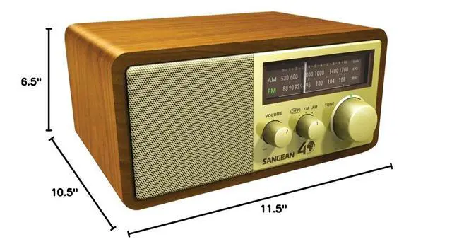 Alt view image 6 of 6 - WR-11SE AM/FM Table Top Radio 40th Anniversary Edition Walnut
