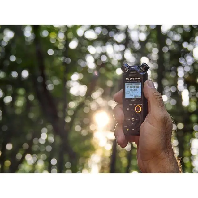 Alt view image 6 of 7 - Olympus LS-P5 PCM Recorder with tresmic 3-Microphone, Bluetooth, Composite USB Microphone Mode, High Resolution Sound, Low-Cut Filter, 16GB Built-in Memory