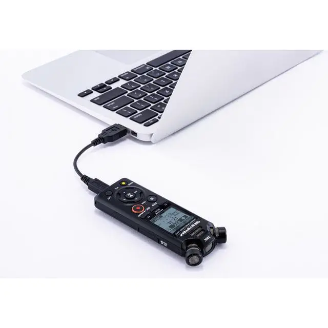 Alt view image 5 of 7 - Olympus LS-P5 PCM Recorder with tresmic 3-Microphone, Bluetooth, Composite USB Microphone Mode, High Resolution Sound, Low-Cut Filter, 16GB Built-in Memory