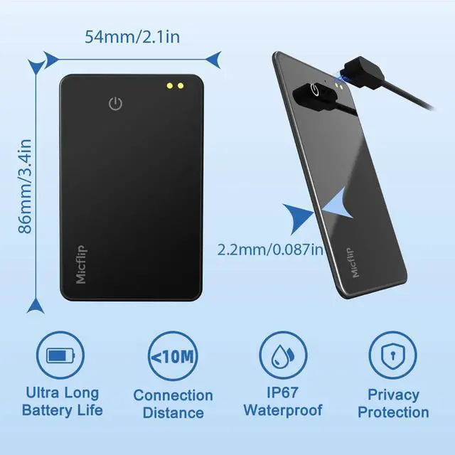 Alt view image 6 of 7 - Wallet Tracker Card (Samsung Only), Works with Samsung SmartThings | 0.08in ultra-thin rechargeable, Samsung certified,premium smooth glass surface, ideal for wallets, passports, luggage & keys