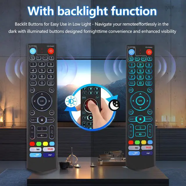 Alt view image 2 of 7 - New Backlight V5 Pro Voice Remote Control, Compatible with vSeeBox V1/V2,V5/V1/V2/V3 Pro,V3 Plus,V1 Max,Elite,Max Smart Bluetooth Voice Remote Control