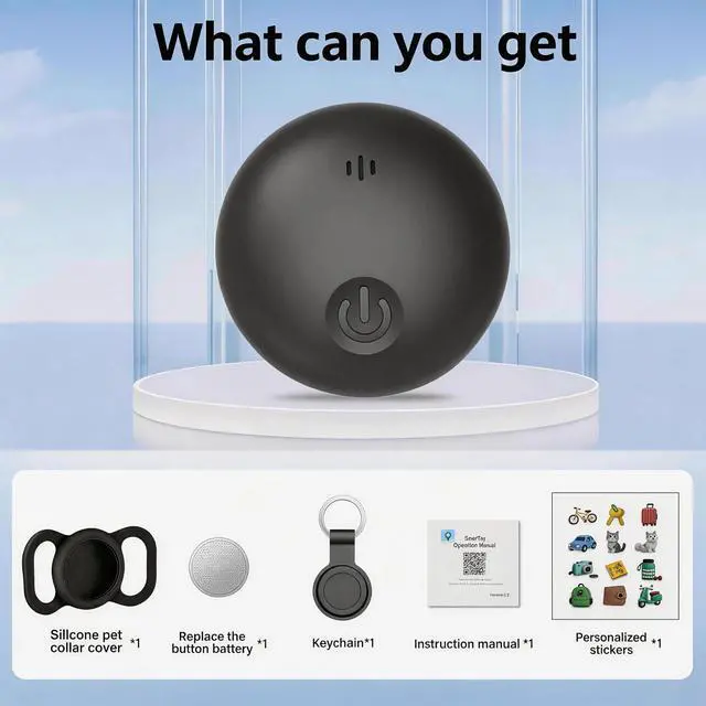 Alt view image 7 of 7 - GPS Tracker for Dogs, Smart Collar with Real-Time Location - Pet Location Tracker with Holder, No Monthly Fee/No SIM Card, Works with iOS Find MyApple MFi Certified , Ultra-Slim, IP68 Waterproof