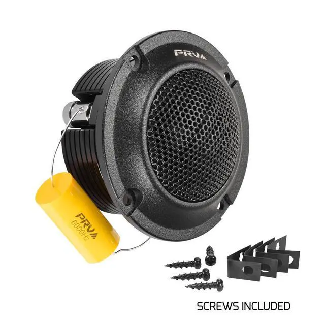 Alt view image 3 of 7 - Bullet Super Tweeters Neodymium, 3 Inch PRV Tweeter Black TW400Ti-Nd-4 Slim 240 Watts 4 Ohm, Easy to Mount, 3 Inch Speaker Replacement (2 Tweeters)
