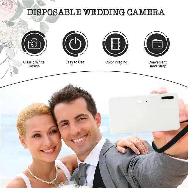 Alt view image 4 of 6 - 8 Pack of Disposable Cameras for Wedding Bulk Single Use Flash 35mm 17 Film 200 ISO Film Camera for Birthday Concert Travel Anniversary Party Supplies