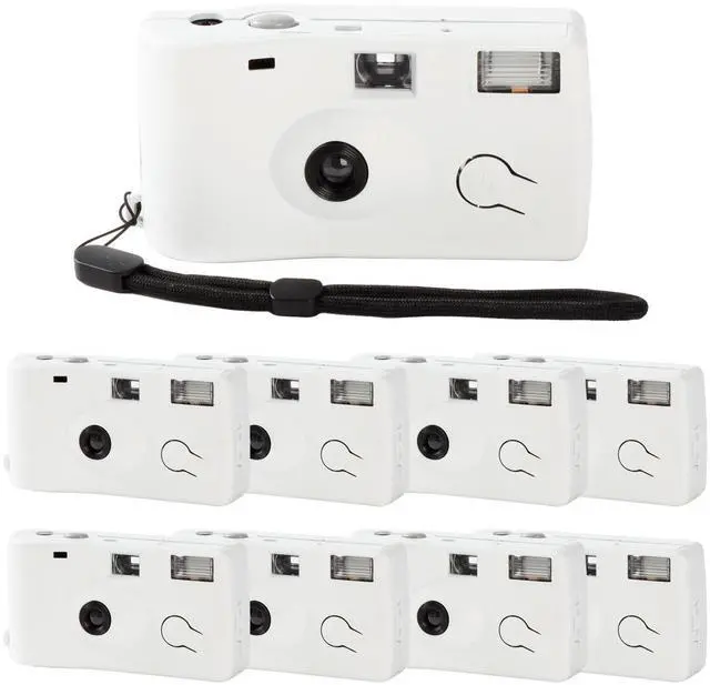 Main image of 8 Pack of Disposable Cameras for Wedding Bulk Single Use Flash 35mm 17 Film 200 ISO Film Camera for Birthday Concert Travel Anniversary Party Supplies