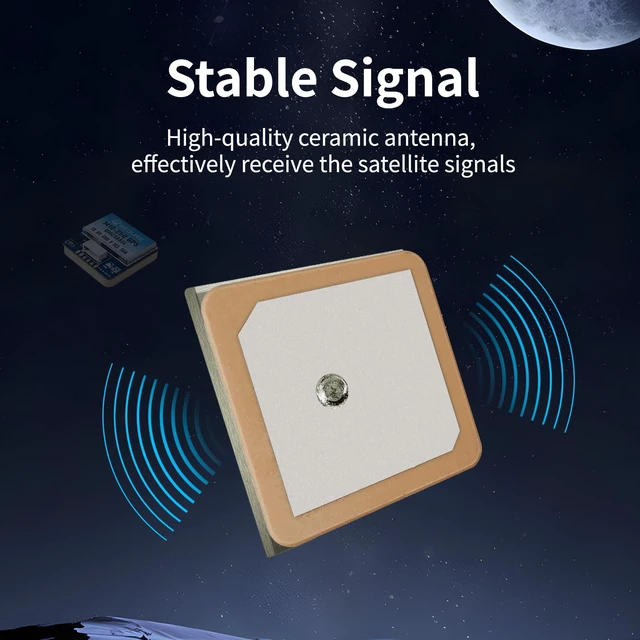 Alt view image 5 of 7 - M10-25Q FPV GPS Module with QMC5883L Compass Dual Protocol Upgraded 10th Generation Chip Fast Satellite Positioning for FPV Racing Drones