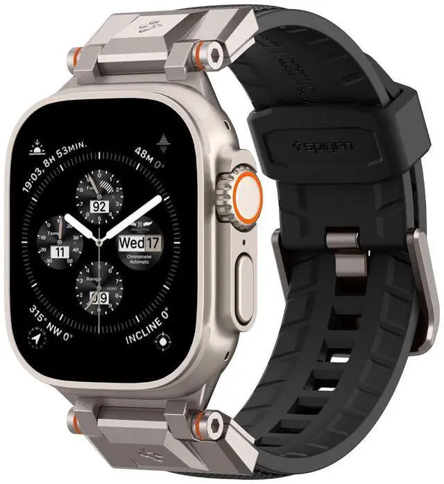 Main image of DuraPro Armor for Apple Watch Band, Durable Metal Connector Strap | For Apple Watch Ultra 3/2/1 49mm, Series 10 46mm, 9/8/7 45mm, SE2/SE/6/5/4 44mm, 3/2/1 42mm Rugged Wristband