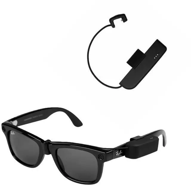 Main image of Wearable Charger for RayBan Meta Gen 2, RayBan Meta Gen 1, Wayfarer/Skyler/Headliner/Oakley Meta HSTN, Portable Charger for Meta Glasses Accessories, Mini Charger for Meta