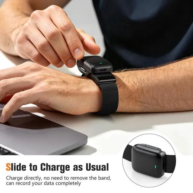 Alt view image 4 of 7 - Sport Band Compatible with Whoop 5.0 Bands One, Peak and Life/MG, Breathable Adjustable Elastic Replacement Soft Nylon Strap Accessories for Whoop Band 5.0 Fitness Tracker, BlackBlack