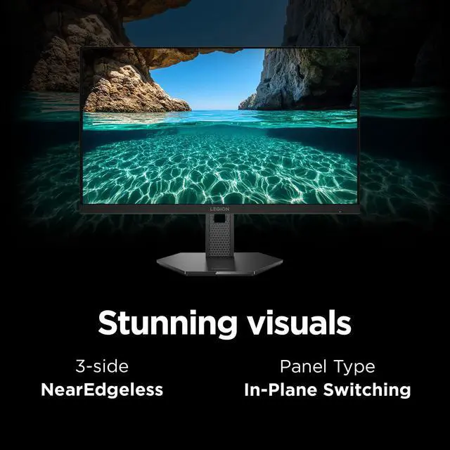 Alt view image 5 of 7 - Legion 27QD-10 Gaming Monitor - 27" QHD IPS Display - 240Hz Refresh Rate - 0.5 ms MPRT - 99% sRGB - AMD FreeSync Premium - Ergonomic Stand