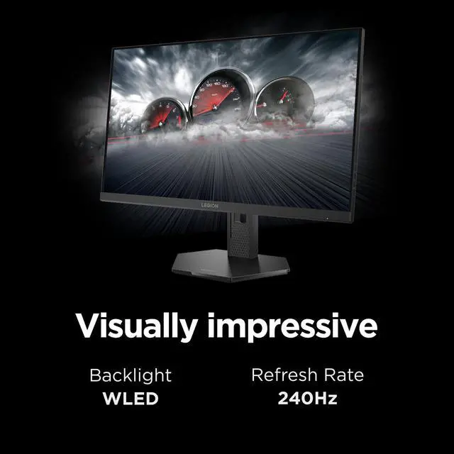 Alt view image 7 of 7 - Legion 27QD-10 Gaming Monitor - 27" QHD IPS Display - 240Hz Refresh Rate - 0.5 ms MPRT - 99% sRGB - AMD FreeSync Premium - Ergonomic Stand