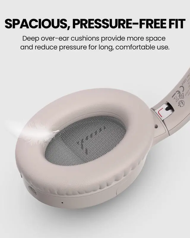 Alt view image 7 of 7 - Personalized Bluetooth Headphones for Seniors & Hard of Hearing | Separate Left & Right Ear Compensation, Clear Speech, Roomy Earcups, Charging Stand, 60hrs & Replaceable Battery - Eon Me