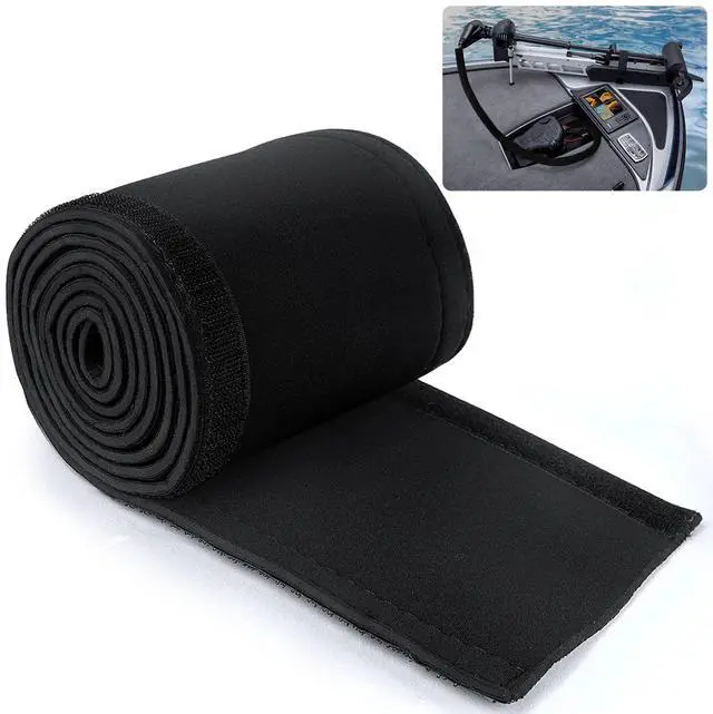 Main image of Trolling Motor Cable Sleeve,60" L Black Trolling Motor Sleeve Wire Cover | Neoprene Trolling Motor Wire Sleeve Organizer,Cable Protection&Management,UV Saltwater Resistant,Wrapped Wire Dia 1.5"