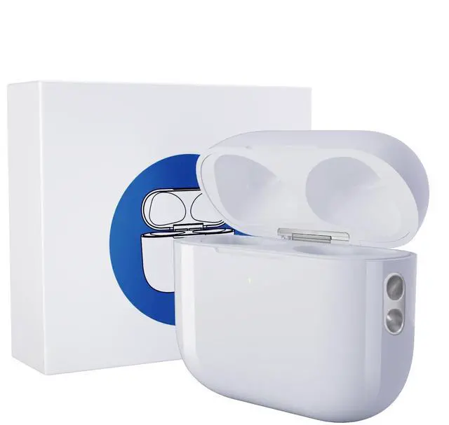 Main image of Wireless Charging Case Replacement Compatible with AirPods Pro 3, Airpods Pro 3 Case with Bluetooth Button for Pairing, 450 mAh Airpod Pro 3 Replacement White